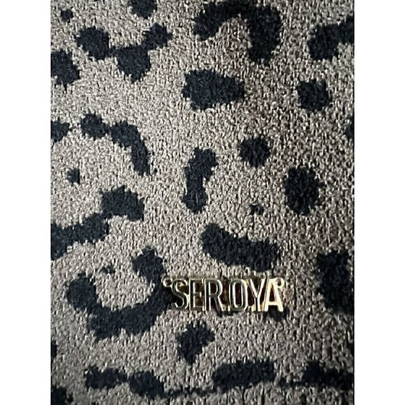 SER.O.YA GIANNA MINI SKIRT CHEETAH PRINT, PULL ON, THICK TEDDY MATERIAL, MEDIUM - Picture 4 of 4
